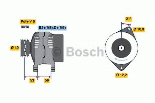 BOSCH 0986046090 Генератор