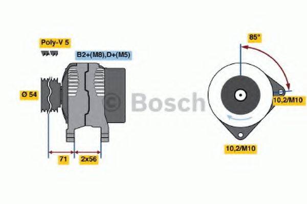 BOSCH 0986046140 Генератор