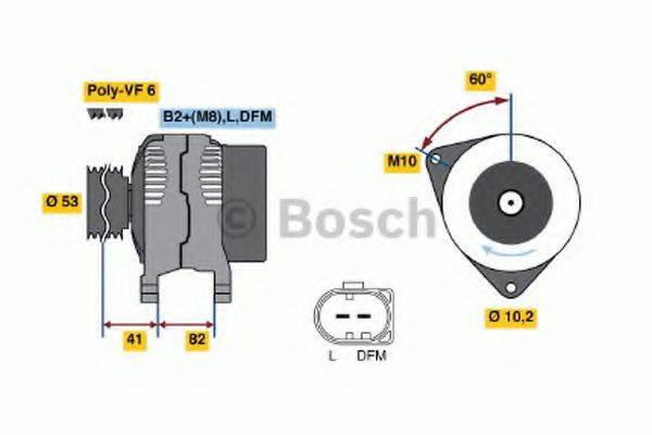 BOSCH 0986046520 Генератор