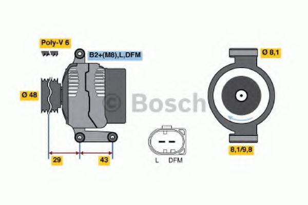 BOSCH 0986047220 Генератор