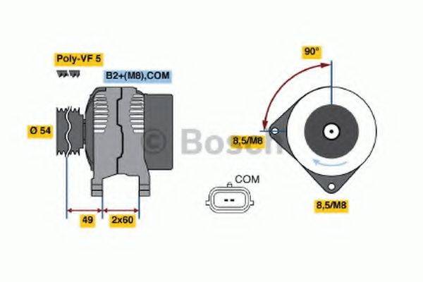 BOSCH 0986047340 Генератор