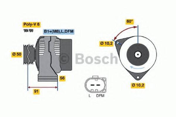 BOSCH 0986047540 Генератор