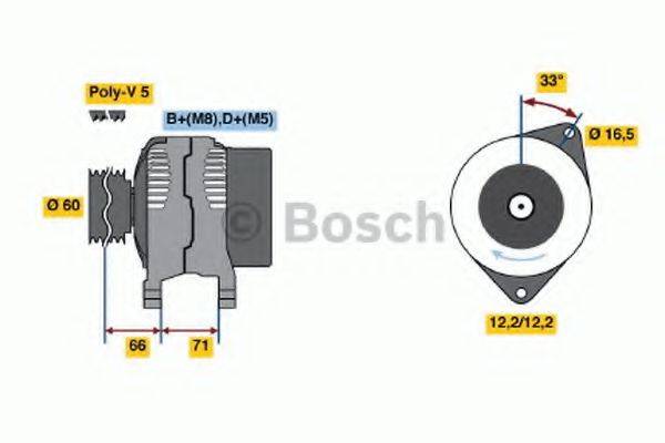 BOSCH 0986047761 Генератор