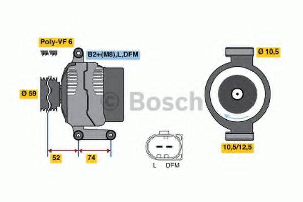 BOSCH 0986047910 Генератор