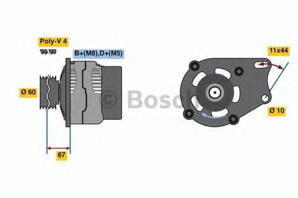 BOSCH 0986048541 Генератор