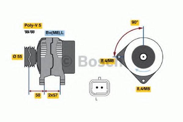 BOSCH 0986048611 Генератор