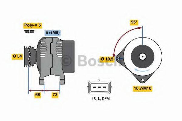 BOSCH 0986049430 Генератор