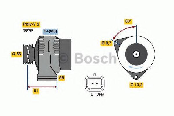 BOSCH 0986049630 Генератор