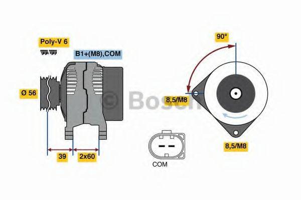 BOSCH 0986080090 Генератор