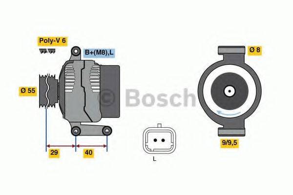 BOSCH 0986080220 Генератор