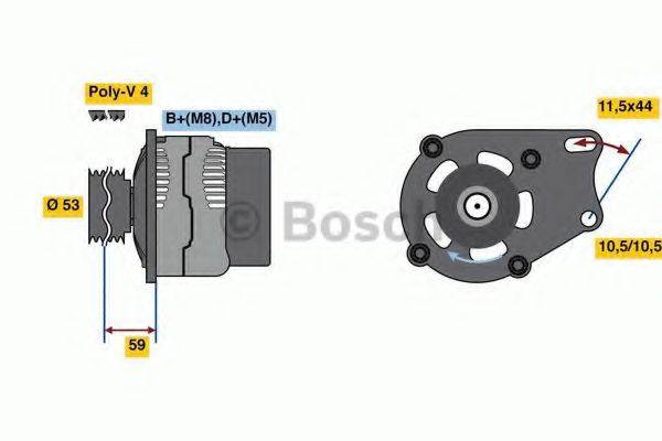 BOSCH 0986080540 Генератор