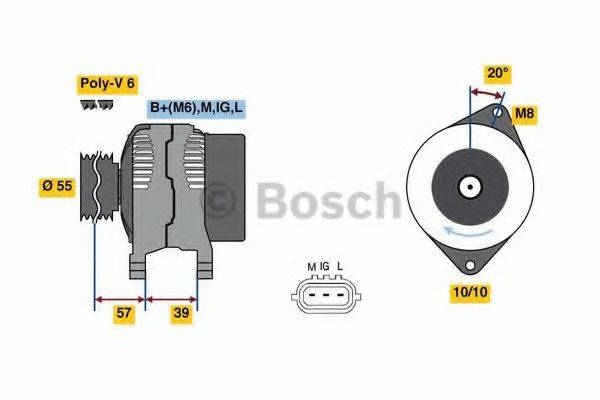 BOSCH 0986080590 Генератор