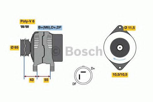 BOSCH 0986081280 Генератор