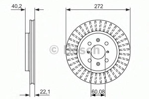 BOSCH 0986479789 гальмівний диск