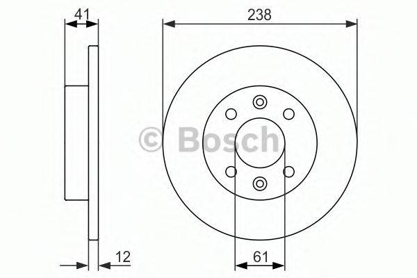 BOSCH 0986479831 гальмівний диск