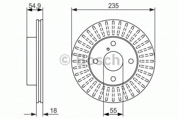 BOSCH 0986479845 гальмівний диск