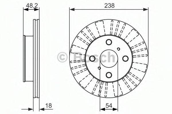 BOSCH 0986479862 гальмівний диск