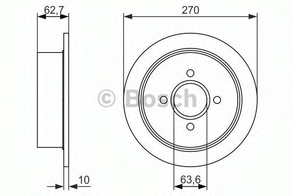 BOSCH 0986479897 гальмівний диск