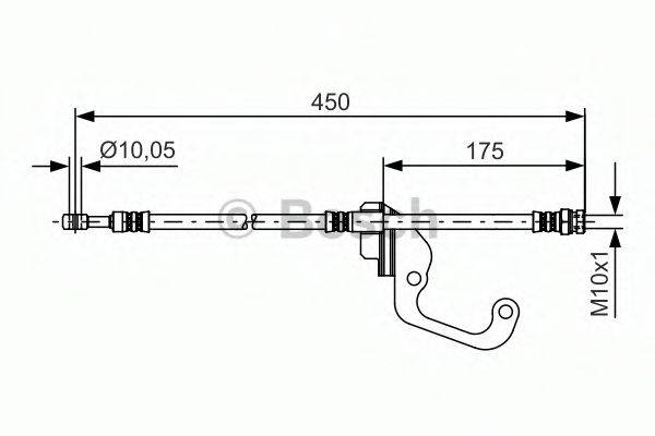 BOSCH 1987481377 Гальмівний шланг