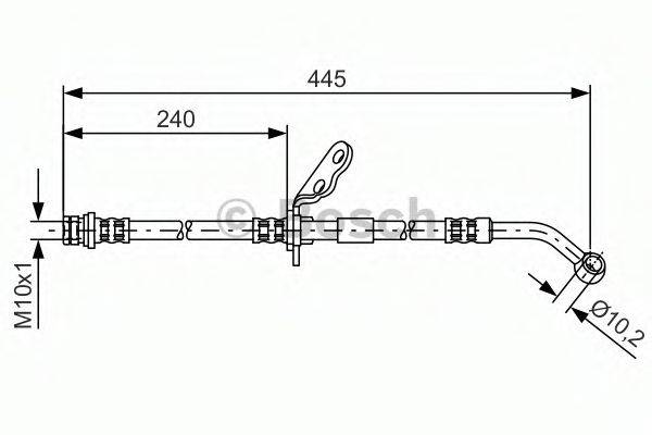 BOSCH 1987481381 Гальмівний шланг