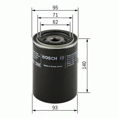 BOSCH 0986452001 Масляний фільтр