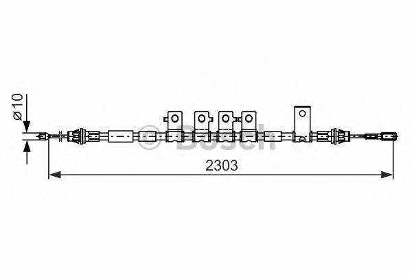 BOSCH 1987482403 Трос, стоянкова гальмівна система