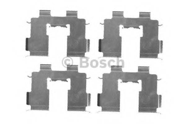 BOSCH 1987474452 Комплектуючі, колодки дискового гальма