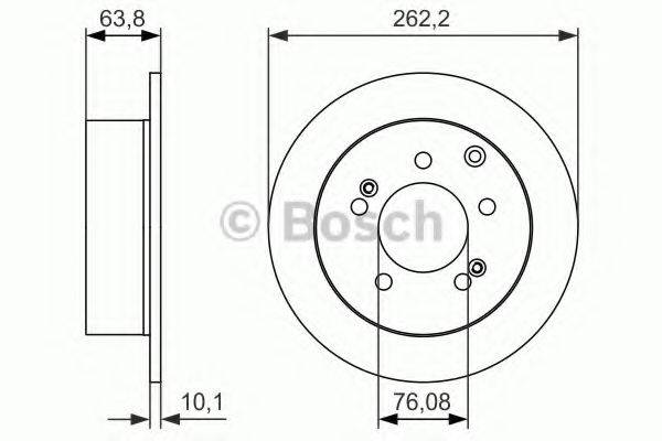 BOSCH 0986479061 гальмівний диск