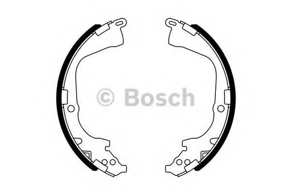 BOSCH 0986487781 Комплект гальмівних колодок