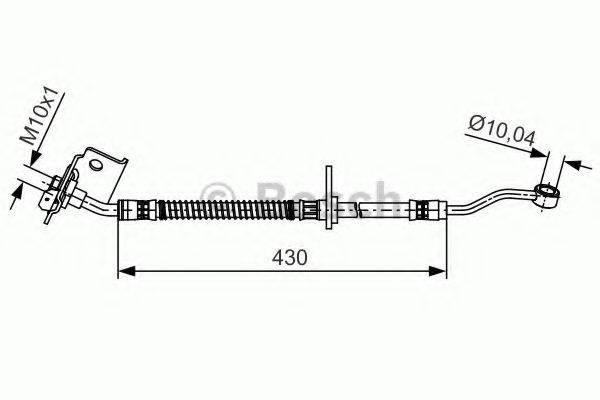 BOSCH 1987481504 Гальмівний шланг