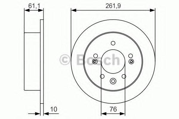 BOSCH 0986479R09 гальмівний диск