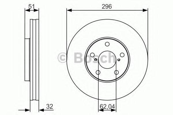 BOSCH 0986479R20 гальмівний диск