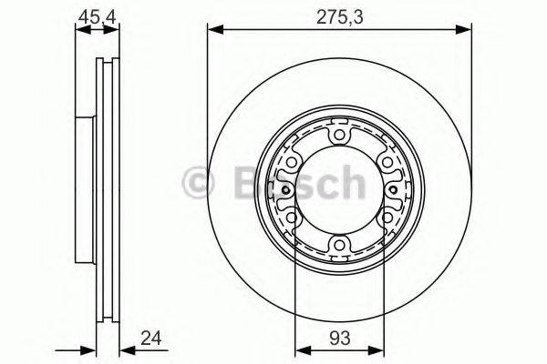 BOSCH 0986479R40 гальмівний диск