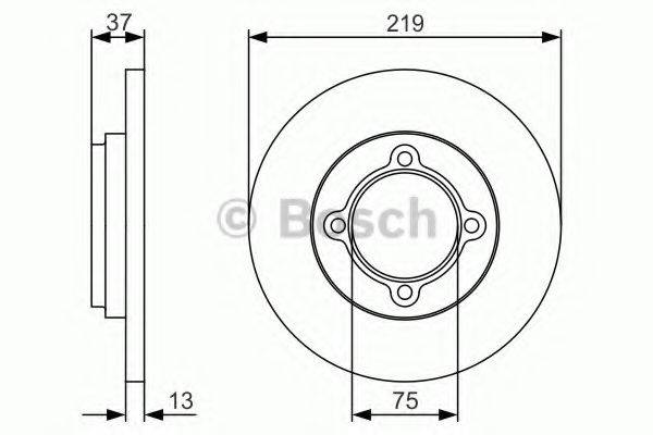 BOSCH 0986479R62 гальмівний диск