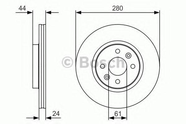 BOSCH 0986479R67 гальмівний диск