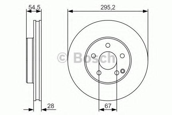 BOSCH 0986479S07 гальмівний диск