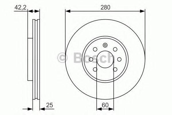 BOSCH 0986479S55 гальмівний диск