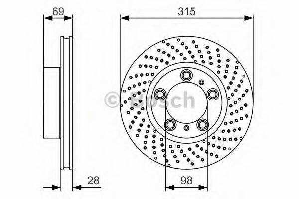 BOSCH 0986479630 гальмівний диск