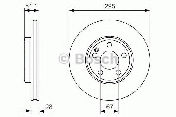 BOSCH 0986479A01 гальмівний диск