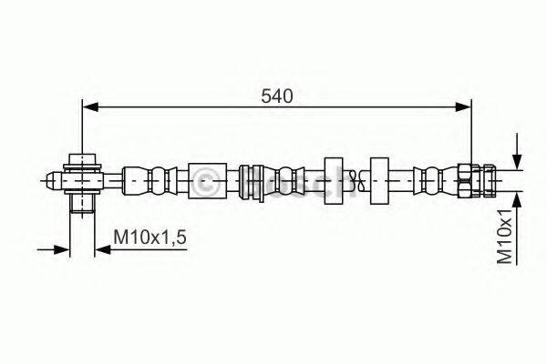BOSCH 1987481566 Гальмівний шланг