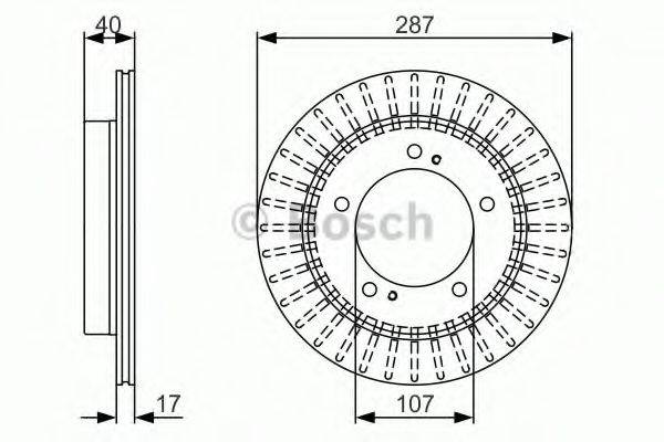 BOSCH 0986479A32 гальмівний диск