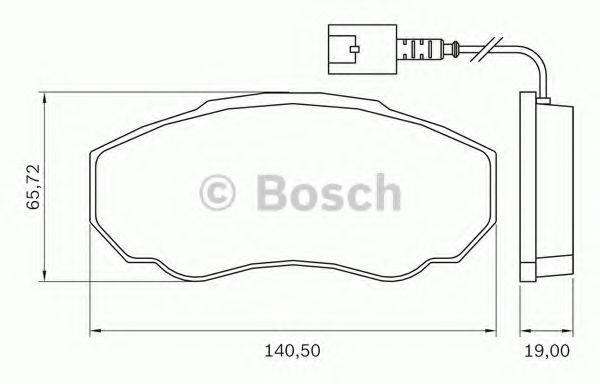 BOSCH 0986BB0711 Комплект гальмівних колодок, дискове гальмо