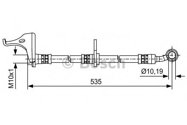 BOSCH 1987481619 Гальмівний шланг