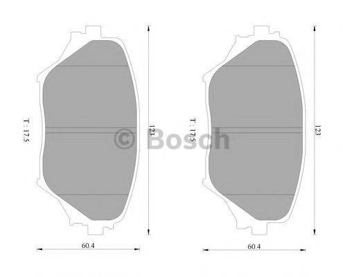 BOSCH 0986AB9089 Комплект гальмівних колодок, дискове гальмо