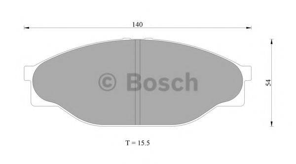 BOSCH 0986AB9181 Комплект гальмівних колодок, дискове гальмо