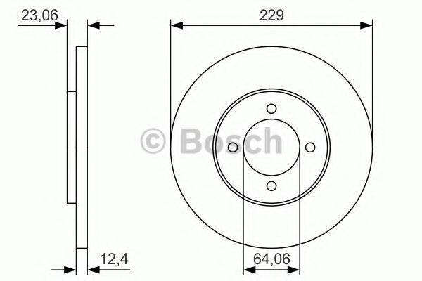 BOSCH 0986479T67 гальмівний диск