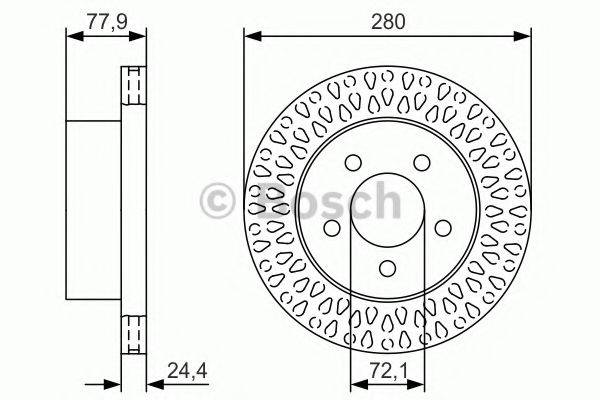 BOSCH 0986479U00 гальмівний диск