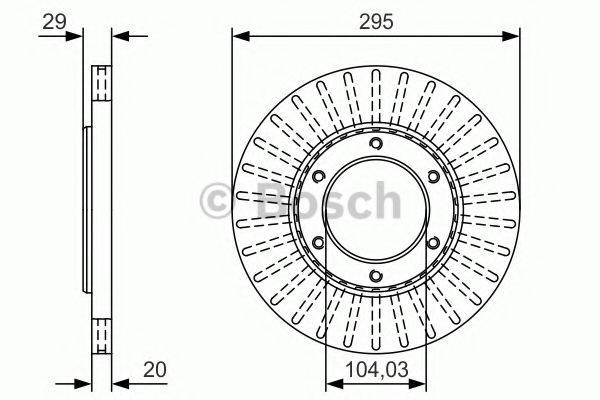 BOSCH 0986479U33 гальмівний диск