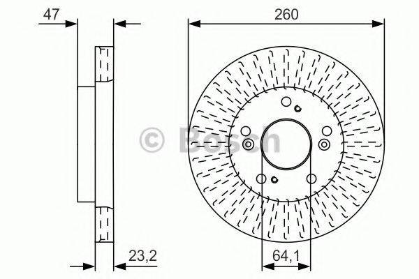 BOSCH 0986479U92 гальмівний диск