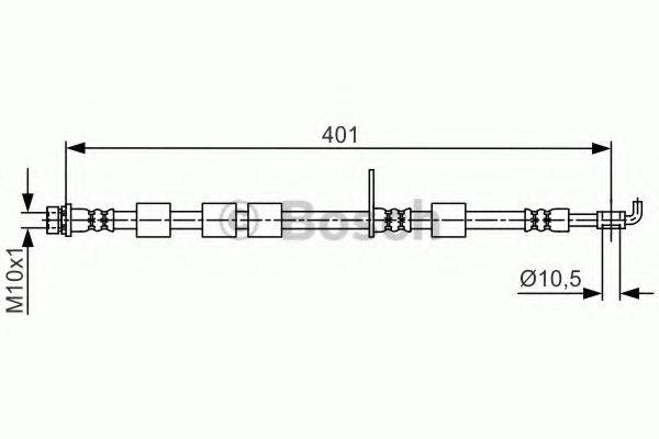 BOSCH 1987481701 Гальмівний шланг